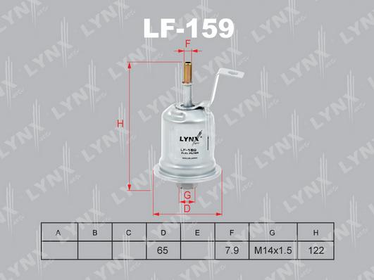 LYNXauto LF-159 - Filtro carburante autozon.pro