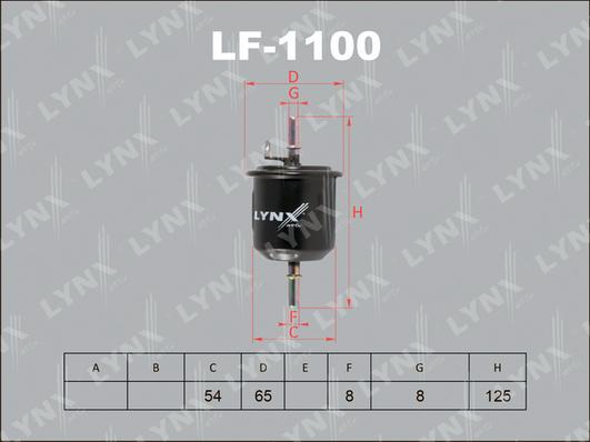 LYNXauto LF-1100 - Filtro carburante autozon.pro