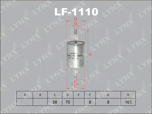 LYNXauto LF-1110 - Filtro carburante autozon.pro