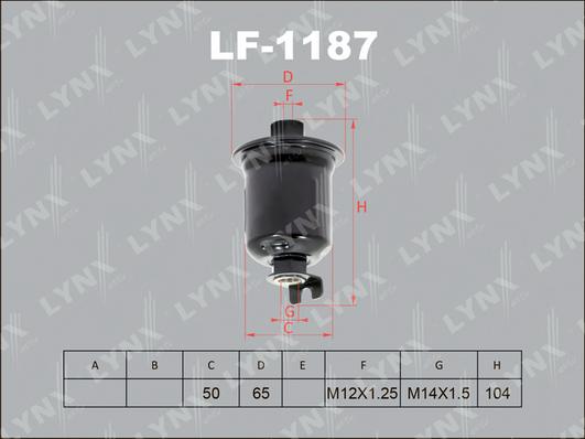 LYNXauto LF-1187 - Filtro carburante autozon.pro