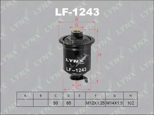 LYNXauto LF-1243 - Filtro carburante autozon.pro