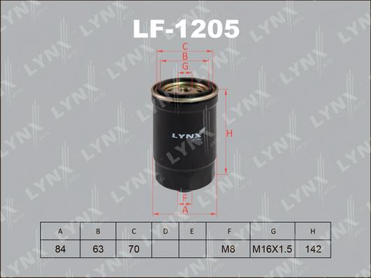 LYNXauto LF-1205 - Filtro carburante autozon.pro