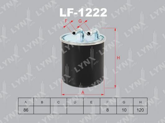 LYNXauto LF-1222 - Filtro carburante autozon.pro