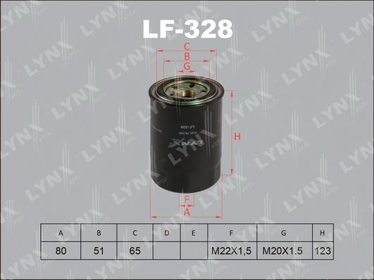 LYNXauto LF-328 - Filtro carburante autozon.pro