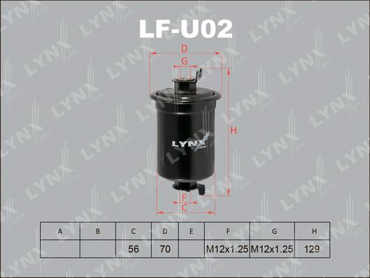 LYNXauto LF-U02 - Filtro carburante autozon.pro