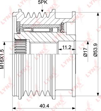 LYNXauto PA-1087 - Puleggia cinghia, Alternatore autozon.pro