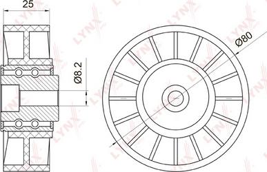 LYNXauto PB-5008 - Galoppino / Guidacinghia, Cinghia Poly-V autozon.pro