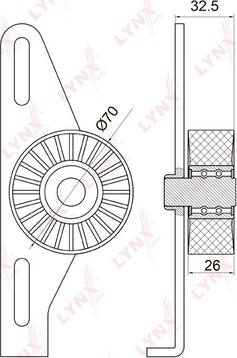 LYNXauto PB-5038 - Galoppino / Guidacinghia, Cinghia Poly-V autozon.pro