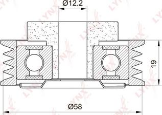 LYNXauto PB-5028 - Galoppino / Guidacinghia, Cinghia Poly-V autozon.pro