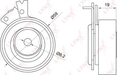 LYNXauto PB-1049 - Rullo tenditore, Cinghia dentata autozon.pro