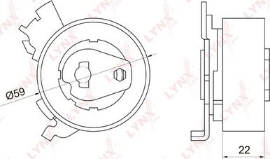 LYNXauto PB-1048 - Rullo tenditore, Cinghia dentata autozon.pro