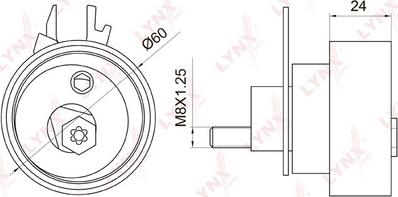 LYNXauto PB-1054 - Rullo tenditore, Cinghia dentata autozon.pro