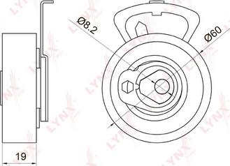 LYNXauto PB-1055 - Rullo tenditore, Cinghia dentata autozon.pro