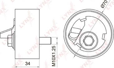 LYNXauto PB-1056 - Rullo tenditore, Cinghia dentata autozon.pro