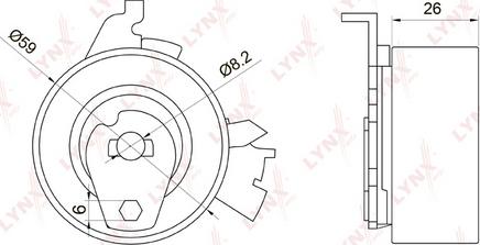 LYNXauto PB-1051 - Rullo tenditore, Cinghia dentata autozon.pro