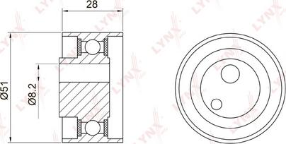 LYNXauto PB-1058 - Rullo tenditore, Cinghia dentata autozon.pro