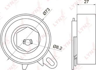 LYNXauto PB-1069 - Rullo tenditore, Cinghia dentata autozon.pro