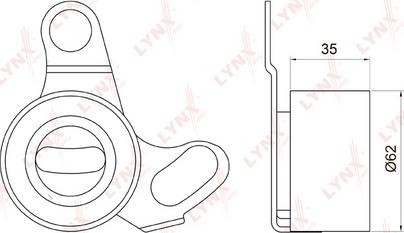 LYNXauto PB-1064 - Rullo tenditore, Cinghia dentata autozon.pro