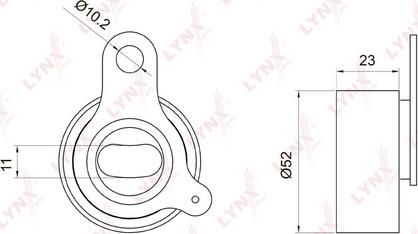 LYNXauto PB-1066 - Rullo tenditore, Cinghia dentata autozon.pro