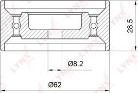LYNXauto PB-1060 - Rullo tenditore, Cinghia dentata autozon.pro