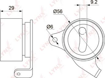 LYNXauto PB-1068 - Rullo tenditore, Cinghia dentata autozon.pro
