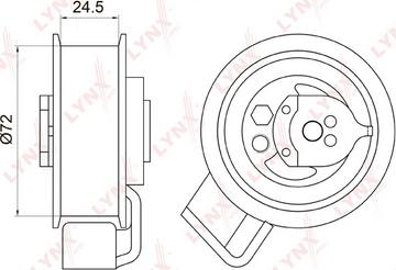 LYNXauto PB-1009 - Rullo tenditore, Cinghia dentata autozon.pro