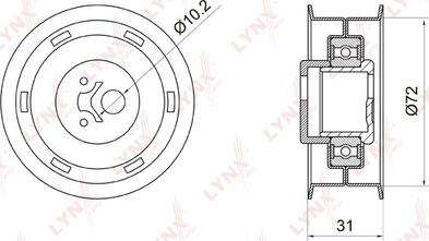 LYNXauto PB-1004 - Rullo tenditore, Cinghia dentata autozon.pro