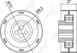 LYNXauto PB-1005 - Rullo tenditore, Cinghia dentata autozon.pro