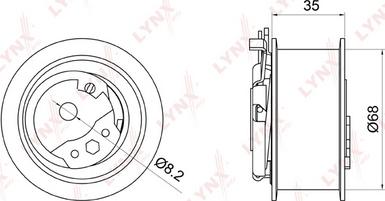 LYNXauto PB-1001 - Rullo tenditore, Cinghia dentata autozon.pro