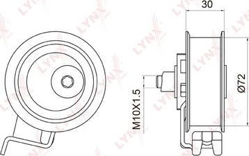 LYNXauto PB-1008 - Rullo tenditore, Cinghia dentata autozon.pro