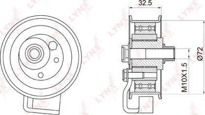 LYNXauto PB-1007 - Rullo tenditore, Cinghia dentata autozon.pro