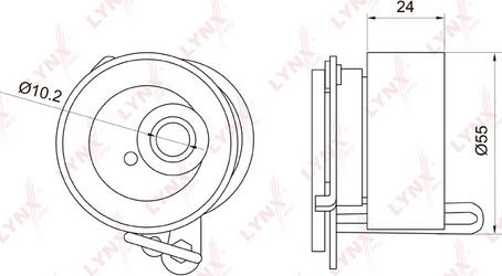 LYNXauto PB-1019 - Rullo tenditore, Cinghia dentata autozon.pro