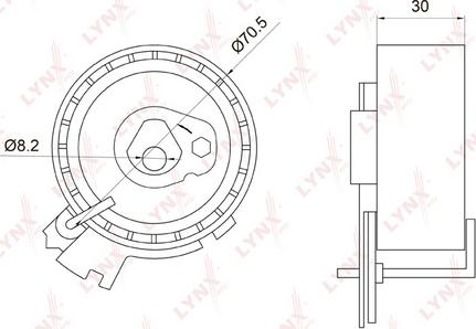 LYNXauto PB-1014 - Rullo tenditore, Cinghia dentata autozon.pro