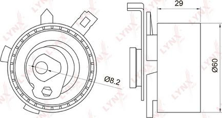 LYNXauto PB-1015 - Rullo tenditore, Cinghia dentata autozon.pro