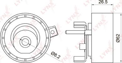 LYNXauto PB-1016 - Rullo tenditore, Cinghia dentata autozon.pro