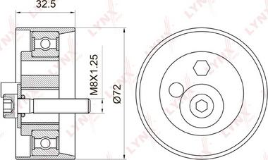 LYNXauto PB-1010 - Rullo tenditore, Cinghia dentata autozon.pro