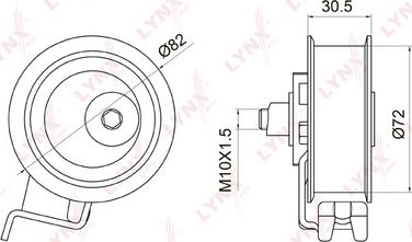 LYNXauto PB-1011 - Rullo tenditore, Cinghia dentata autozon.pro