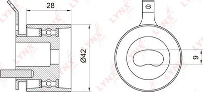 LYNXauto PB-1012 - Rullo tenditore, Cinghia dentata autozon.pro