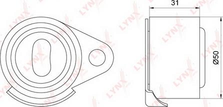 LYNXauto PB-1088 - Rullo tenditore, Cinghia dentata autozon.pro