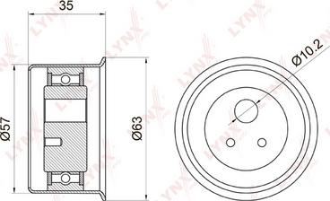 LYNXauto PB-1039 - Rullo tenditore, Cinghia dentata autozon.pro