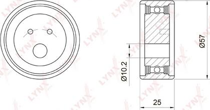 LYNXauto PB-1034 - Rullo tenditore, Cinghia dentata autozon.pro