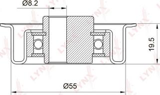 LYNXauto PB-1035 - Rullo tenditore, Cinghia dentata autozon.pro