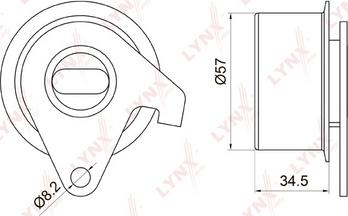 LYNXauto PB-1033 - Rullo tenditore, Cinghia dentata autozon.pro