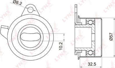 LYNXauto PB-1032 - Rullo tenditore, Cinghia dentata autozon.pro