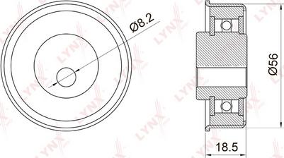 LYNXauto PB-1037 - Rullo tenditore, Cinghia dentata autozon.pro