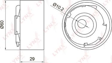 LYNXauto PB-1029 - Rullo tenditore, Cinghia dentata autozon.pro