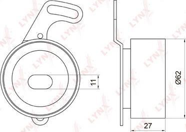 LYNXauto PB-1021 - Rullo tenditore, Cinghia dentata autozon.pro