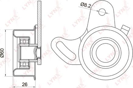 LYNXauto PB-1023 - Rullo tenditore, Cinghia dentata autozon.pro