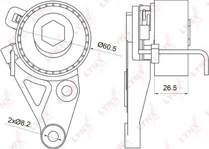 LYNXauto PB-1075 - Rullo tenditore, Cinghia dentata autozon.pro