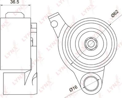 LYNXauto PB-1076 - Rullo tenditore, Cinghia dentata autozon.pro